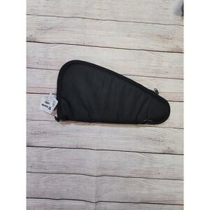 Bass Pro Pistol Rug Fits Single Handgun 13" Case Black Canvas Zipper Padded‎ NWT